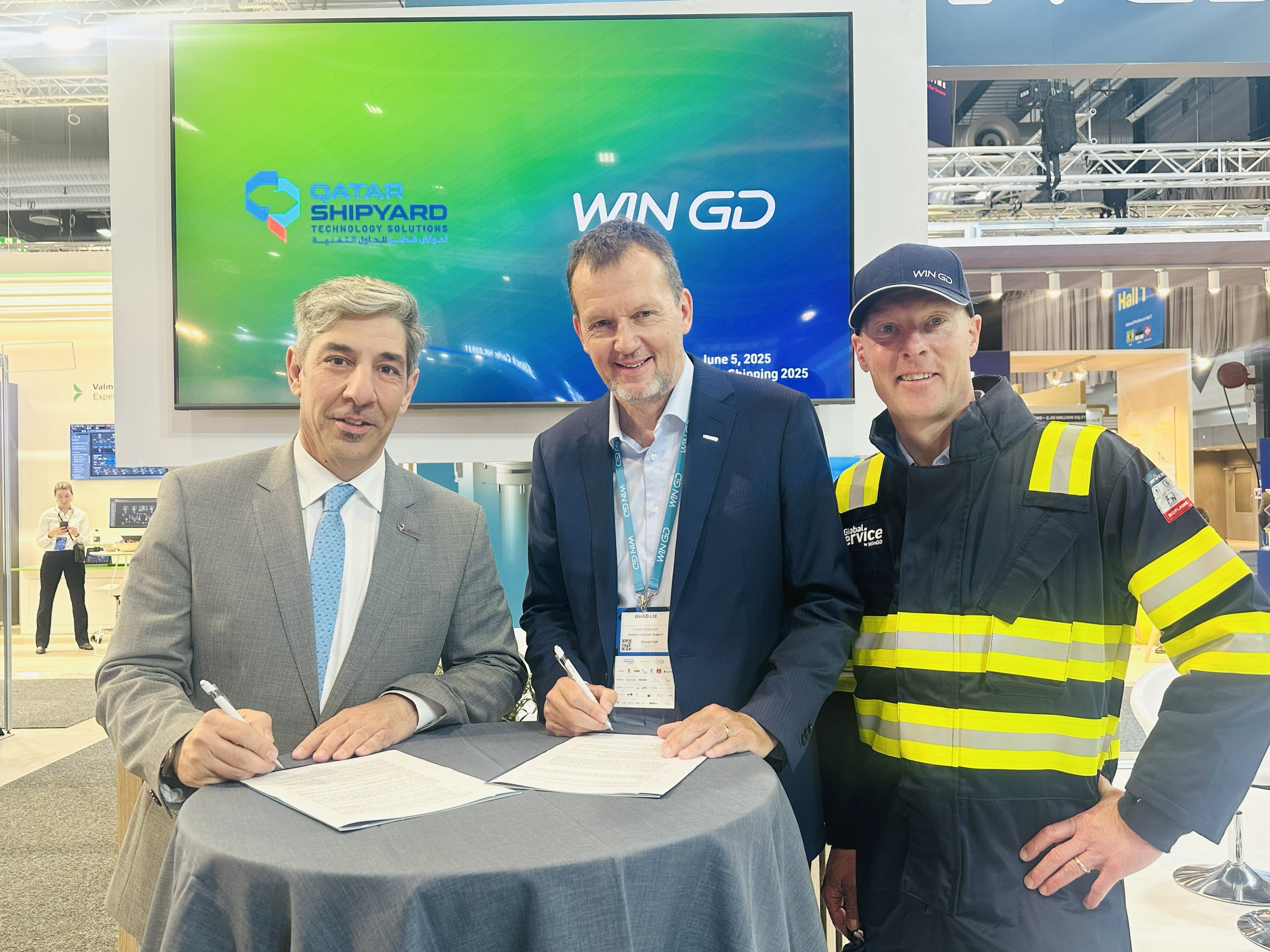 WinGD and Qatar Shipyard Technology Solutions cooperate on engine service